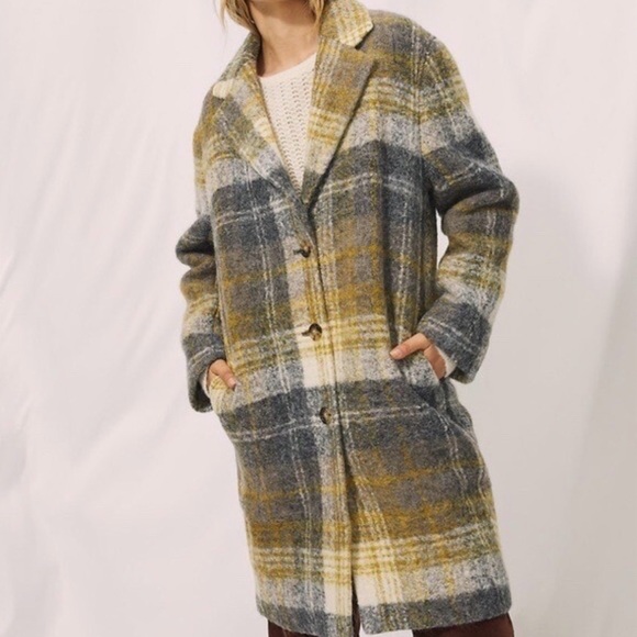 Wilfred Plaid Julien Alpaca Coat - Picture 3 of 5